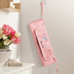 Personalised Stylish Birth Flower Hairdressing Element Portable Hair Tools Travel Bag with Name and Heat Resistant Mat Birthday Gift for Women