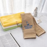 Personalized Praying Hands Embroidered Super Absorbent 100% Cotton Towel with Name Daily Use Religious Baptism Gift for Pastor Christian