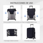 Funda de maleta personalizada 'Solo chica/chico que quiere viajar'  para maletas de 18-32 pulgadas con cremallera regalo para amantes de los viajes 