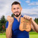Henkilökohtainen hauska Top 10 Golfers Golf Ball Bag Sack nimi ja Clip Sports tarvikkeet Syntymäpäivälahja Golf Lover aviomies isä