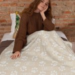 Manta de felpa suave con huella de pata personalizada con nombre regalo de cumpleaños para los amantes de los animales