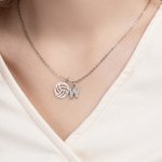 Personalized Dainty Football Baseball Basketball Pendant Necklace with Zircon Initial Game Day Accessories Birthday Team Gift for Ball Sports Lovers