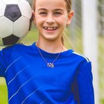 Personalized Dainty Football Baseball Basketball Pendant Necklace with Zircon Initial Game Day Accessories Birthday Team Gift for Ball Sports Lovers