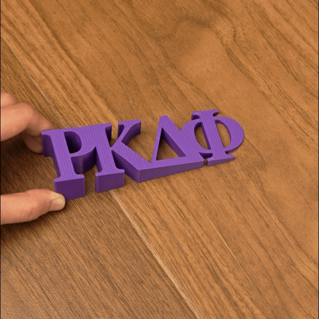 Personalisierte 3D gedruckt griechischen Buchstaben Sorority Fraternity Symbol Multicolor Tür Stop Dorm Zimmer Dekor zurück zu Schule Neuling Geschenk für Gruppenmitglied