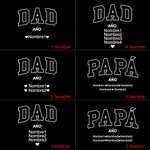 Calcetines de algodón 100% personalizados para papá y abuelo con nombres de 1 a 12 niños y el año regalo para el Día del Padre para hombres