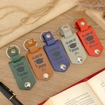 Personalisierte Multicolor Graduation Cap Foto Leder Schlüsselanhänger mit Namen und Jahr motivierende Graduierung Geschenk für Absolventen