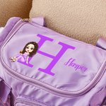 Gepersonaliseerde Cartoon Afstuderen Initial Multi-compartiment reistas met naam en schouderband Reisaccessoires Afstuderen Gift voor afgestudeerden