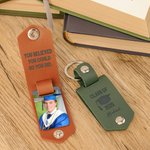 Personalisierte Multicolor Graduation Cap Foto Leder Schlüsselanhänger mit Namen und Jahr motivierende Graduierung Geschenk für Absolventen