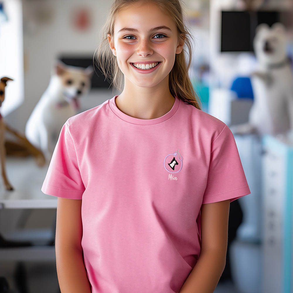 Broderie Personnalisée Stéthoscope Chien Chat T-shirt Sweatshirt Hoodie avec Nom Appreciation Birthday Gift for Veterinary