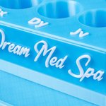 Personalised Multicolor 3D Printed Text Vial Holder with 8 Slots and Syringe Tray Appreciation New Job Gift for Aesthetician Nurse Medical Staff