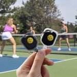 Personalised 3D Printed Pickleball Paddle Ball Keychain with Name Sports Theme Bag Charm Birthday Gift for Pickleball Lovers