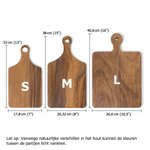 Gepersonaliseerd Gegraveerd Foto Tekst Datum Houten Bamboe Omkeerbare Kaas Charcuterie Snijplank met Handvat Huiswarming Jubileum Cadeau voor Familie