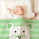 Henkilökohtainen Söpö Koira Kissa Pöllö Pöllö Apina Eläin raita Pehmeä heittää peitto nimi Nursery Decor Housewarming Baby Shower lahja vastasyntyneille Lapset