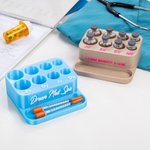 Personalised Multicolor 3D Printed Text Vial Holder with 8 Slots and Syringe Tray Appreciation New Job Gift for Aesthetician Nurse Medical Staff