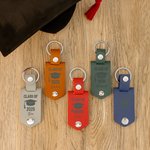 Personalisierte Multicolor Graduation Cap Foto Leder Schlüsselanhänger mit Namen und Jahr motivierende Graduierung Geschenk für Absolventen