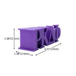 Personalisierte 3D gedruckt griechischen Buchstaben Sorority Fraternity Symbol Multicolor Tür Stop Dorm Zimmer Dekor zurück zu Schule Neuling Geschenk für Gruppenmitglied