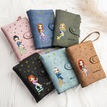 Portefeuille Pliable en Cuir PU Personnalisé avec Nom Personnage et Signe Astrologique Cadeau Anniversaire pour Filles et Femmes