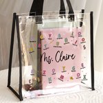 Henkilökohtainen rohkea arvostettu sanoja nimi vedenpitävä selkeä Kangaskassi rohkaisu syntymäpäivälahja opettajalle perheen ystävä