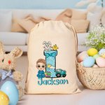 Henkilökohtainen sarjakuvahahmo Bunny Chick Bow Alkuperäinen kiristysnauha hoitoon laukku nimi pääsiäinen syntymäpäivä puolue lahja pojille tytöille