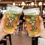 Bicchiere da birra personalizzato Lucky Shamrock Highland Cow 16 oz con nome e testo Happy St. Patrick's Day Accessori per la casa e la cucina Regalo per la famiglia