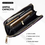 Portafoglio in pelle PU a più scomparti personalizzato con cane e gatto in stile vintage fino a 6 nomi incisi regalo perfetto per amanti degli animali