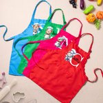 Personalized Lamb Dinosaur Animal Chef Initial Name Adjustable Apron Chef Hat Set with Pocket Cooking Baking Birthday Gift for Kids