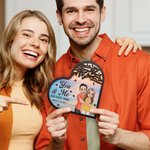 Personalized Better Together Couple Wooden Heart Shaped Plaque with Names Desktop Decor Anniversary Valentine's Day Gift for Couple