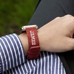 Bracelet de montre en toile souple à ouverture rapide compatible avec l'Apple Watch Cadeau d'anniversaire pour la famille et les amis