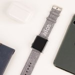 Bracelet de montre en toile souple à ouverture rapide compatible avec l'Apple Watch Cadeau d'anniversaire pour la famille et les amis