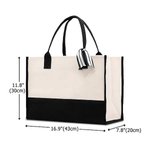 Personalisierte Cartoon Absolvent Horoskop Geburt Blume Canvas große Tragetasche mit Namen Geburtstag Graduierung Geschenk für Frauen