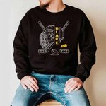 Personalized Hockey Helmet Stick Kid Adult T-shirt Sweatshirt Hoodie with Name and Number Cheer Accessories Birthday Team Gift for Hockey Player Lover