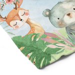 Henkilökohtainen söpö karhu kettu kani metsäeläimet pehmeä heittää peitto nimi syntymäpäivä vauva suihku huoneen sisustus lahja pikkulapsi taapero lapsi