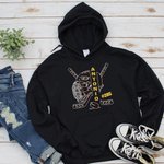 Personalized Hockey Helmet Stick Kid Adult T-shirt Sweatshirt Hoodie with Name and Number Cheer Accessories Birthday Team Gift for Hockey Player Lover