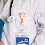 Personalised Rainbow Name Title Retractable Badge Reel ID Card Holder with Tassels or Beads Birthday Appreciation Gift for Teacher Doctor Nurse