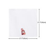 Serviette de table de Noël personnalisée en coton 100% coton avec nom Cadeau de Noël pour la famille et les amis