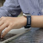 Bracelet de montre en toile souple à ouverture rapide compatible avec l'Apple Watch Cadeau d'anniversaire pour la famille et les amis