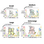 Personalized Cute Easter Bunny Carrot Initial Food-grade Biscuit Tin Storage Box with Name Birthday Easter Party Gift for Kids