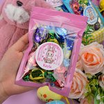 Sac à goûter en chocolat et autocollants de lapin personnalisés pour Pâques Cadeau pour enfant
