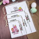 Henkilökohtainen sarjakuvahahmo Bunny Chick Bow Alkuperäinen kiristysnauha hoitoon laukku nimi pääsiäinen syntymäpäivä puolue lahja pojille tytöille