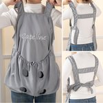 Tablier de chat ajustable avec trous et poche Cadeau d'anniversaire pour les propriétaires de chats