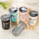 Gepersonaliseerde Verpleegkundige Dokter Cartoon Karakter 10oz Lowball Geïsoleerde Tumbler met Flip Deksel en Rietje Waardering Gift voor Medisch Personeel