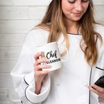 Personalized Chef Cartoon Character 11oz 15oz Ceramic Coffee Mug with Name Birthday Appreciation Gift for Chef