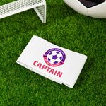 Gepersonaliseerde Felgekleurde Logo Voetbal Basketbal Elastische Captain Armband met Naam Verjaardag Team Cadeau voor Leiders Sportliefhebbers