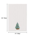 Personlig julgran 100% bomullsabsorberande våffelhandduk för köket med 2-8 familjenamn Semestergåva till familjen