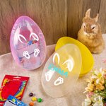 Gepersonaliseerd Vulbaar Jumbo Paasei met Naam Paasmand Cadeau voor Jongens en Meisjes