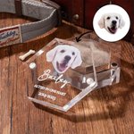 Gepersonaliseerde Engel Vleugels Hond Kat Vacht Herinneringsdoos met Foto Naam Huisdierverlies Aandenken Cadeau voor Huisdierbezitters en Liefhebbers