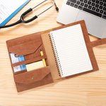 Gepersonaliseerde Verpleegkundige Dokter Cartoon Karakter A5 lederen notitieboekjes met naam en zelfstandig naamwoord Waardering Gift voor medisch personeel