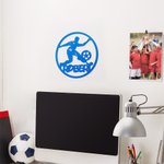 Personalized Multi-Color 3D Soccer Player Children Room Sign with Name Wall Decoration Team Game Day Birthday Housewarming Gift for Children Teens