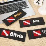 Cinturón para botella de buceo personalizado con nombre bordado y gancho y bucle regalo de cumpleaños para aficionados al buceo