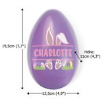 Personalisiertes Niedliches Befüllbares Jumbo Osterhase Osterei mit Namen Ostern Geschenk für Kinder